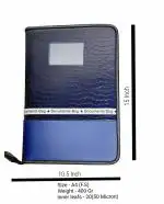 A4 SIZE STAR PU LEATHER DOCUMENT FILE BAG BLUE COLOR