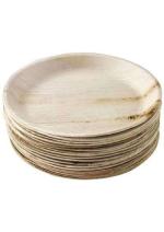 LEAFSHELF Areca Palm Leaf Round Plates | Disposable Eco-Friendly Biodegradable like Bamboo Wood Plates | Party, Wedding, Event Plates (30 cm)[12 inch, 100-Pack]