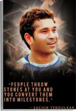 Surmul Multicolor Sunboard Medium Sachin Tendulkar Quotes Poster