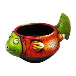 Shopmefast Terracotta Fish Shaped Terracotta Garden Decorative Planter