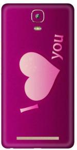 aadia Gionee Marathon M5 Plus Matte Vinyl Love Printed Mobile Skin Sticker with Scratch Resistant Lamination