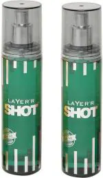 LAYERR Shot Royal Jade Deodorant Spray for Men 135 ml (Pack of 2)