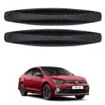 Oshotto (BP-03) Car Black Rubber Bumper Protector/Corner Moulding Compatible with Volkswagen Virtus -(Set of 4 pcs)