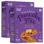 Foodstrong Oats and Millets Blueberry Pancake Mix | 250 G | Pack of 2