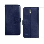 Buy Mobiclonics Vintage Flip Cover For Jio Next- Blue Online at Best ...
