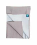 Mee Mee Reusable Water Proof Cotton Bed Protector Sheet/Extra Absorbent Mat/Dry Sheets/Urine Sheet/Dry Mat(50CmX70Cm) (Medium, Grey)