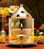 T-KA108 Akhand Brass Diya Large For Pooja (13 x 11 cm, Gold) Brass Table Diya  (Height: 5 inch)