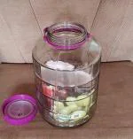 Pure Source India Transparent Glass Jars & Containers 10 Litres