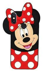 Lejaao Honor 8X 3D Cute Cartoon Lovely Micky Mouse Red Polycarbonate, Thermoplastic Polyurethane Mobile Back Cover (16 x 7.5 x 0.9 cm)