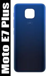 PURPLESAVVY Misty Blue Plastic Back Panel For Motorola Moto E7 Plus