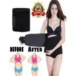 SHENGSHOU weat Belt, Stomach Belt for Men and Women Non-Tearable, Sauna Belt Waist Trainer , Sweat Belt for Men and Women Black