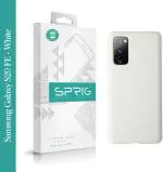 Sprig Liquid Silicone White Back Cover For Samsung Galaxy S20 Fe, Samsung S20 Fe