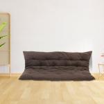 Faburaa Elite Foldable Floor Cushion, Chair Pad/Chair Cushion (Brown, Material - Cotton, Size - 125x100 Inch)