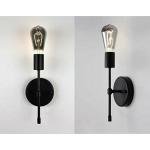 Antique Nautical Creations Black Brass, Iron Vanity Light Mid Century Sconce Wall 1 Holder (Set of 2)