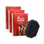 Kesh Nikhar Advanced Formula Soap For Hair Wash Shampoo Bar | Natural Hair Care & Cleansing Soap - Amla, Reetha, Shikakai For Dandruff, Dry Hair & Scalp Size 100gm Each - Set of 4