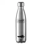 Classic Essentials Insulated Double Wall Vacuum Stainless Steel Water Bottle Keep Hot and Cold,100% Leakproof Lid,Sweat Proof Water Bottles, Great for Travel Picnic & Camping (750ml) Cola, Silver