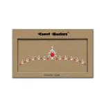 Comet Busters Traditional Bridal Bengali Wedding Bindi for Women (BIN1972) Pack of 1