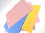 REDGE A4 One Side Ruled Sheets A4 Size Color Project Sheets (40 Sheets, One Side Ruled)