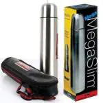 Generic Stainless Steel King International Mega Slim Water Bottle Flask, 1000 ml, Silver