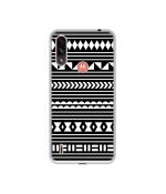 Casotec Black and White Line Design Printed Silicon Soft TPU Back Case Cover for Motorola Moto E7 Power