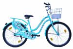 HOPPER-26T ALYSSA LADY BIKE, SEA GREEN WITH SAREE GUARD AND BASKET, 85% ASSEMBLED