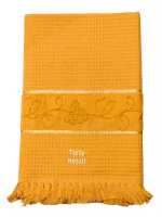TERRY RETAIL Cotton Bath Towel (Pack of 1, Golden )