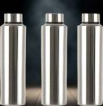 STEEPLE VISAXMI Stainless Steel Water Bottle 1000 ml (Pack of 3)