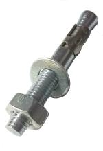 RELY (Pcs-10) M10x75 mm Wedge Anchors with Nut & Washer Alloy Steel | Wedge Fasteners, Through Bolt for solid concrete and masonry surfaces