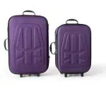 Sitara Bag Suitcase Polyester Luggage Box Design Three Wheel Combo Trolley Bag (Pack of 2) (Purple)
