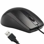 Zebronics Alex USB Mouse with Latest Optical Technology, Ergonomic Design (Black)