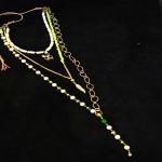 JAYA VISION ENTERPRISES Long Fancy 3 Line Necklace