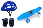Jaspo Blue Ride On Penny Board Eco Skateboard combo 22 X 5.5 inch, 10 yrs