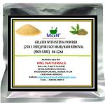 MGBN Gelatin With Stevia Powder 2 In 1 Uses For Face Mask, Hair Removal Skin Care 50 gm