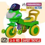 Pandaoriginals Green Plastic Toysphere Victor Heavy Duty Strongest Frame Tricycle For Kids For Kids (2-5 Yrs)