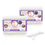 Majestique Soft Cotton Swabs For Personal Use 400 Tips (Pack of 2)
