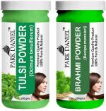 Park Daniel Pure And Natural Tulsi Powder And Brahmi Powder, 100 G Each (Combo Of 2) |Hair Care|Dandruff Control hair Powder|Healthy Strong Hair Mask