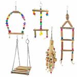 Jainsons Bird Swing Toys for Small Parakeets, Cockatiels, Conures, Finches, Budgie, Macaws, Parrots (Bird Swing-3)