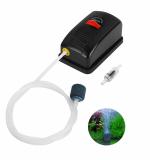Vayinato Black Plastic Vayinato-180 Aquarium Super Silent Oxygen Air Pump With 2 Meter Tube 1 Stone Check Valve