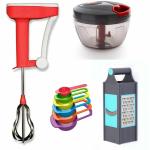 ODD M EVEN Quick and Handy Chopper, Blender, Spoon, Greater Kitchen Tool Set
