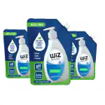 WiZ pH-Balanced Extra Moisturizing Boquet Hand Wash with Refreshing Fragrance, Give Complete Protection for Soft & Gentle Hands, 750ml Refill Pouch - Pack of 3