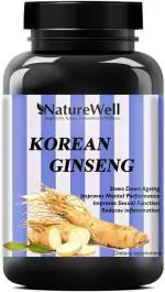 Naturewell Korean Red Ginseng 1000Mg, 60 Capsules