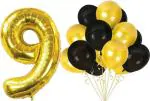 FANEX Solid Latex Birthday Decoration Number and Balloon(Pack of 21)