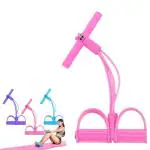 MAPACHE Professional Series Pull Reducer, Best for flexibilty and Body Relaxation Exercises, 4 in 1 Pull Rope Expander,Rubber Pull Rope Exerciser Body Trimmer Band, Color (Baby Pink)