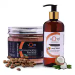 VOYD Coffee Body Scrub & Coconut Body Wash Combo | Exfoliating & Hydrating Skincare Duo for Smooth, Radiant Skin | Deep Cleansing & Moisturizing Formula | Perfect Body Care Set for All Skin Types | Free from Paraben & Sulfate | Pack of 2 (150g & 300ml)