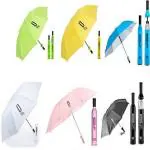 Riva Folding Portable Umbrella with Bottle