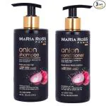 Maria Ross Onion Shampoo Hair Care Kit for Hair Fall Control - Conditioner 300ml +Shampoo 300ml + Onion Hair Oil 150ml (Pack of 2, Onion Oil+Conditioner)