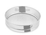 SHOPOBOX Stainless Steel Food Strainers (Atta Chalni) Flour Sieve Sifting Strainer Cake Sugar Baking Kitchen Tools Flatware Sets Sifters for Baking & Powdered Sugar-Silver