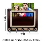 Expleasia Decorative Wall Keyholder with Photo Frame | Keyholder| Wall Decor | Wall Decor keyholder| Gift | Key Holder for Wall | Office| Home Decor | Gift Items (Photo Frame)