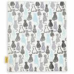 Shenaro Lifestyle's Wheatty Bag Velvet Organic And Eco-Friendly Hot and Cold Pain Relief Wheat Bag Cat Print