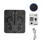 ShopiMoz EMS Foot Massager Mat with Muscle Stimulator - Simulated Massage Therapy for Foot, Hands, Arms, Shoulder, Arthritis Pain and Varicose Veins - Drug-Free Pain Relief